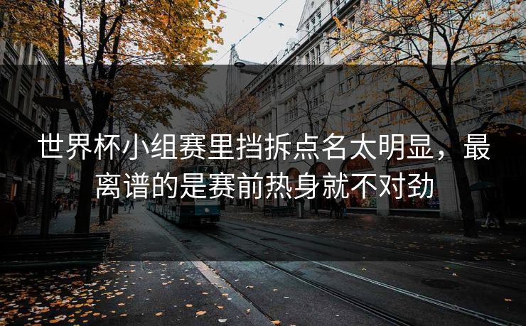 世界杯小组赛里挡拆点名太明显，最离谱的是赛前热身就不对劲