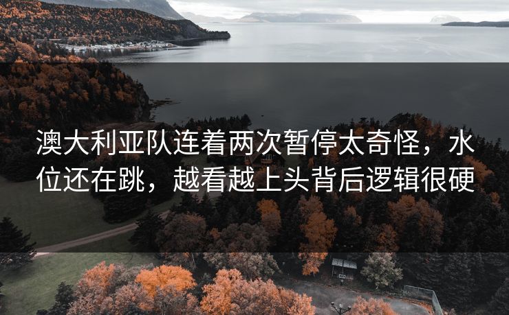 澳大利亚队连着两次暂停太奇怪,水位还在跳,越看越上头背后逻辑很硬 澳大利亚队连着两次暂停太奇怪,水位还在跳,越看越上头背后逻辑很硬